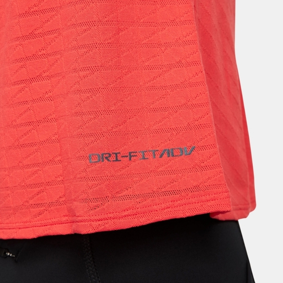 Nike Dri-Fit ADV Run Division Women's Engineered Running Tank - coral red - Picture 4 of 15